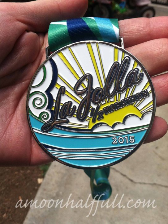 2015 La Jolla Half medal